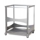 Single Rectangular Fast Fold Table Trolley